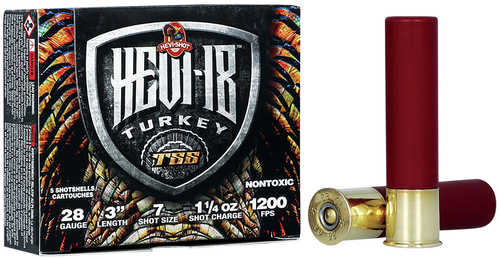 HEVI 18 TSS Turkey 28 Gauge 3" 1.25 Oz #7 Shot 5 Rounds